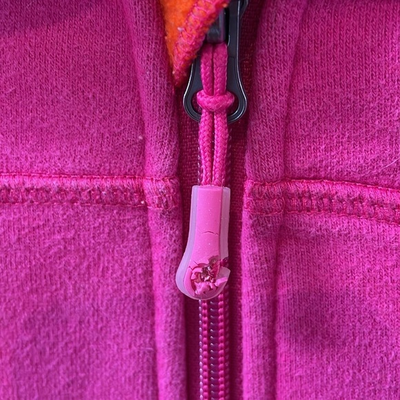 Lululemon Womens scuba hoodie US6 Pink Orange Stripes Zip Up Jacket vintage - Picture 3 of 12